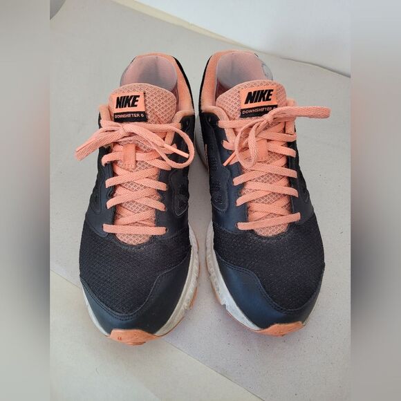 Nike Downshifter 6 Running Shoes Sneakers Athletic Women Black Coral Pink 9.5 - Picture 4 of 10